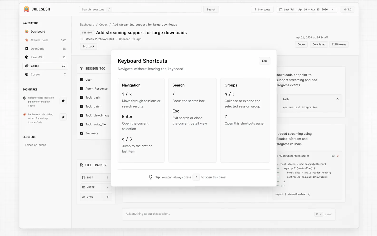 Keyboard Navigation demo